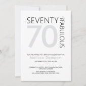 Elegante 70e verjaardagsviering voor haar kaart (Voorkant)