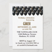 Elegante 70ste verjaardag kaart (Achterkant)