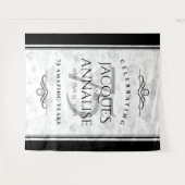 Elegante 75th Diamond Wedding Jubileum Tapestry Wandkleed (Voorkant (horizontaal))