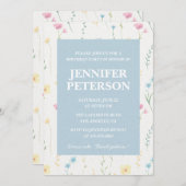 Elegante 78e verjaardag uitnodigingen Floral Boho  (Voorkant / Achterkant)