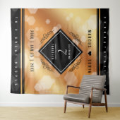 Elegante 7e koperen huwelijksjubileumviering wandkleed (In Situ (horizontaal))