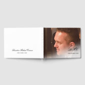 Elegante 80e verjaardag foto & Monogram gastenboek (Volledig)