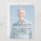 Elegante 80e verjaardag voor mannen Fotoviering Kaart (Achterkant)