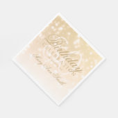 Elegante 80ste verjaardag Gold Bokeh Sparkle Light Servet (Hoek)