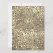 Elegante 80ste verjaardagsuitnodiging gouden glitt kaart (Achterkant)