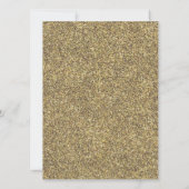 Elegante 80ste verjaardagsuitnodiging met gouden p kaart (Achterkant)