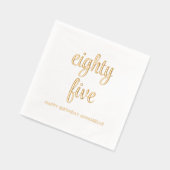 Elegante 85e verjaardag moderne gouden folie serve folie servetten (Links)