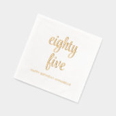 Elegante 85e verjaardag moderne gouden folie serve servetten (Links)