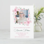 Elegante 85e verjaardag uitnodigingen Foto Boho (Staand voorkant)