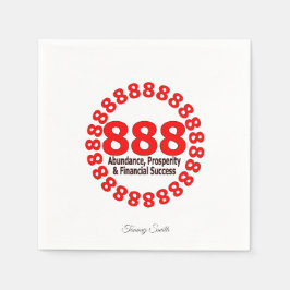 Elegante 888 Angel Nummer Papieren servetten