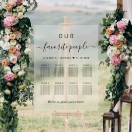 Elegante 8 Tafel Trouwstoel Frosted Acryl Bord