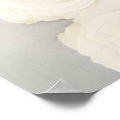 Elegante 8 Tafel Witte Roos Trouwstoelindeling Poster (Hoek)