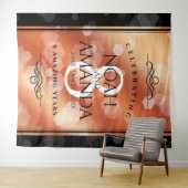 Elegante 8e bronzen huwelijksjubileumviering wandkleed (In Situ (horizontaal))