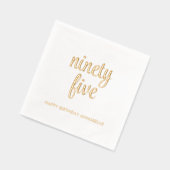 Elegante 95e verjaardag moderne gouden folie serve folie servetten (Links)