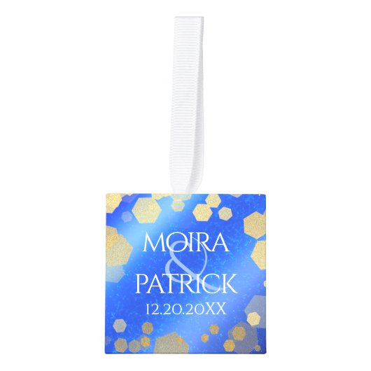 Elegante 9e Lapis Lazuli Huwelijksverjaardag Decoratie (Voorkant)