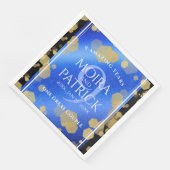 Elegante 9e lapis lazuli huwelijksverjaardag servet (Hoek)