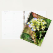 Elegante "A" Monogram Bloemen Hydrangea Planner (Display)