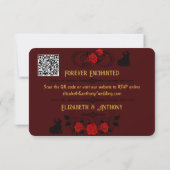 Elegante aangelegenheid RSVP kaartje (Achterkant)