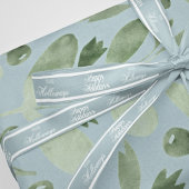 Elegante aangepaste achternaam Script Holiday Ribb Satijnen Lint