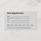 Elegante Aangepaste Afspraakkaart Afsprakenkaartje (Achterkant)