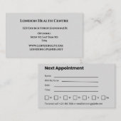 Elegante Aangepaste Afspraakkaart Afsprakenkaartje (Voorkant / Achterkant)