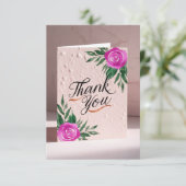 Elegante aangepaste bedankkaart voor elke gelegenh (Staand voorkant)
