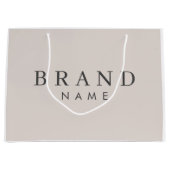 Elegante aangepaste boodschappentas, gepersonalise groot cadeauzakje (Voorkant)