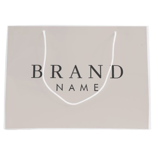 Elegante aangepaste boodschappentas, gepersonalise groot cadeauzakje (Voorkant)