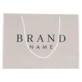 Elegante aangepaste boodschappentas, gepersonalise groot cadeauzakje (Achterkant)