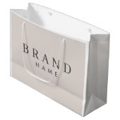 Elegante aangepaste boodschappentas, gepersonalise groot cadeauzakje (Voorkant Gekanteld)