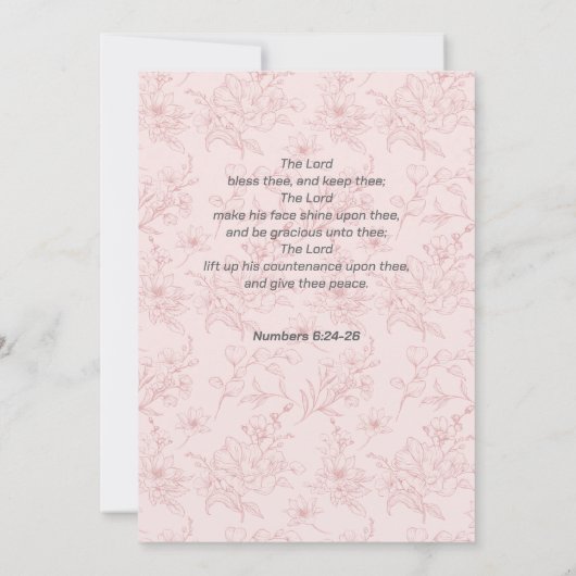 Elegante aangepaste brief aan moeder roze moederda (Achterkant)