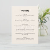 Elegante aangepaste bruiloft menu Sjabloon Ivoorcr (Staand voorkant)