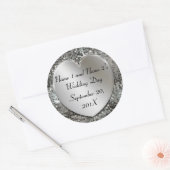 Elegante aangepaste bruiloft Stickers (Envelop)