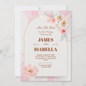 Elegante aangepaste bruiloft uitnodiging Sjabloon (Voorkant)