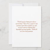 Elegante aangepaste bruiloft uitnodiging Sjabloon (Achterkant)