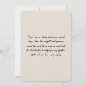 Elegante aangepaste bruiloft uitnodiging Sjabloon (Achterkant)