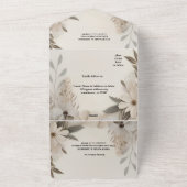 Elegante Aangepaste Bruiloft Uitnodigingen (Buitenkant)