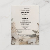 Elegante Aangepaste Bruiloft Uitnodigingen (Voorkant)