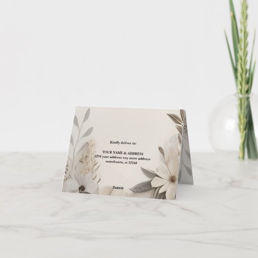 Elegante Aangepaste Bruiloft Uitnodigingen (Achterkant)