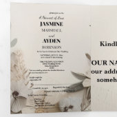 Elegante Aangepaste Bruiloft Uitnodigingen (Binnenzijde eerst)