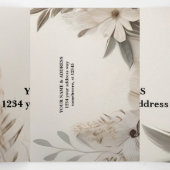 Elegante Aangepaste Bruiloft Uitnodigingen (Binnenkant midden)