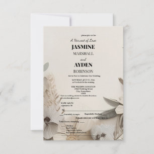 Elegante Aangepaste Bruiloft Uitnodigingen
