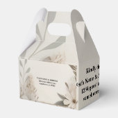 Elegante Aangepaste Bruiloft Uitnodigingen Bedankdoosjes (Achterkant)