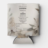 Elegante Aangepaste Bruiloft Uitnodigingen Blikjeskoeler (Voorkant)