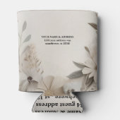 Elegante Aangepaste Bruiloft Uitnodigingen Blikjeskoeler (Achterkant)