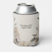 Elegante Aangepaste Bruiloft Uitnodigingen Blikjeskoeler (Blikje Achterkant)