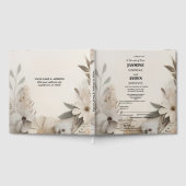 Elegante Aangepaste Bruiloft Uitnodigingen Gastenboek (Volledig)