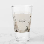 Elegante Aangepaste Bruiloft Uitnodigingen Glas (Achterkant)