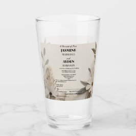 Elegante Aangepaste Bruiloft Uitnodigingen Glas