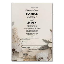 Elegante Aangepaste Bruiloft Uitnodigingen Kaart